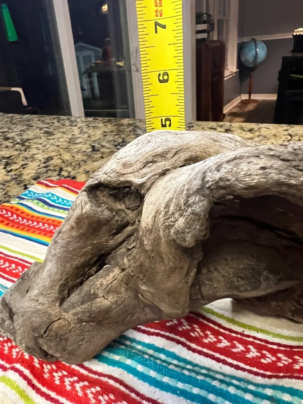 Natural Driftwood found on the James River Reptile Hide - Brown